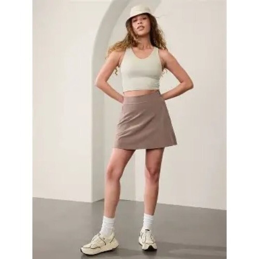Athleta Brooklyn Skort Pyrite Brown Size 4